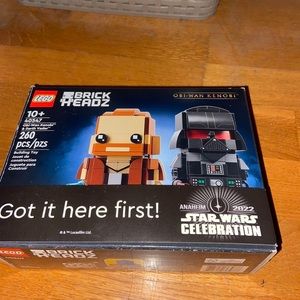 Lego Darth Vader Vs Obi Wan Brick Headz BOX ONLY